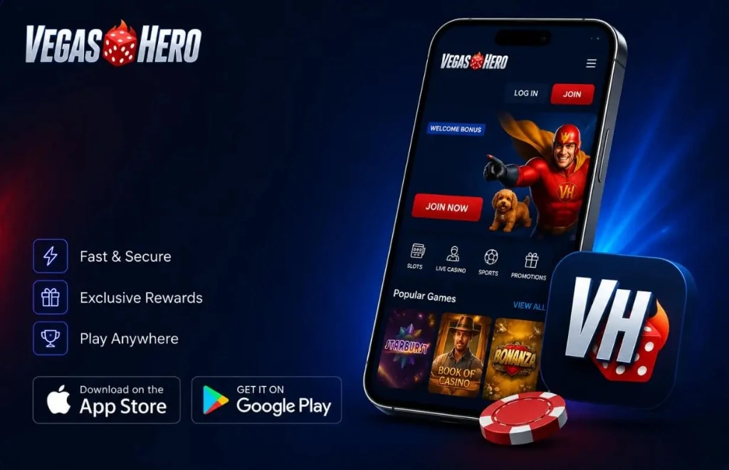 Vegas Hero Casino App for Android and iOS: fast, secure mobile casino